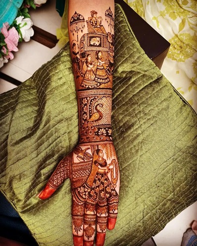 Bride In a Bridal Mehndi